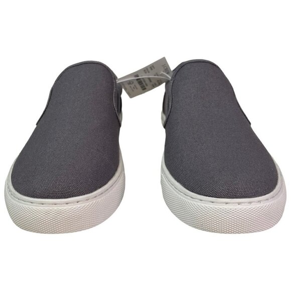 J Crew Mens Explorer Canvas Slip-on Sneaker Sz 8 Gray Coastal Casual Comfortable - Picture 6 of 11